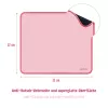 LogiLink Mauspad 220 x 250 mm Pink - Stoffoberfläche, rutschfeste Gummibasis