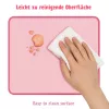 LogiLink Mauspad 220 x 250 mm Pink - Stoffoberfläche, rutschfeste Gummibasis