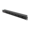 LogiLink 19 Zoll 1U Rack-PDU mit 12x IEC C13 Steckdosen, 10A, mit Überlastschutz