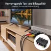 LogiLink SCART auf RCA/S-Video Adapter mit Schalter, Schwarz