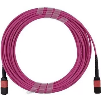 BlueOptics MPO/UPC auf MPO/UPC OM4 Multimode-Faser-Trunk-Kabel, 12 Fasern, Typ B Polarität, 5m, LSZH, Infortrend-kompatibel