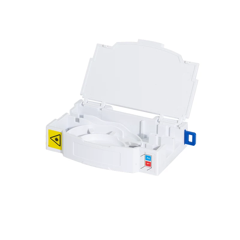 LogiLink FTTH-Abschlussbox für Hutschienenmontage, 2 Ports, Weiß