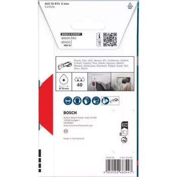 Bosch Expert Carbide-RIFF Starlock Segment-Sägeblatt 85 mm RT3 grob zum Entfernen von Fugenmörtel