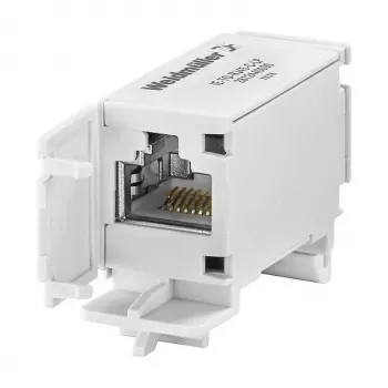 Weidmüller IE-TO-RJ45-C-LP Industrieller RJ45 Feldkonfektionierungsstecker, Cat.6A, geschirmt, IDC ohne Werkzeug, Zinkdruckguss
