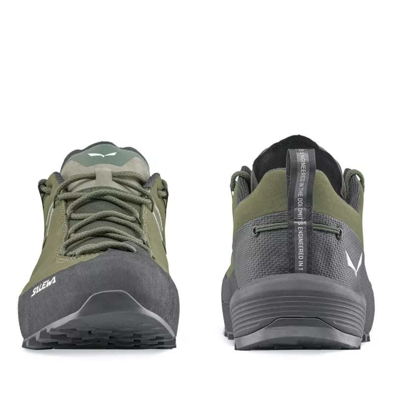 Salewa Wildfire Leather 2 GTX Herren-Zustiegsschuh - Faded Green/Schwarz