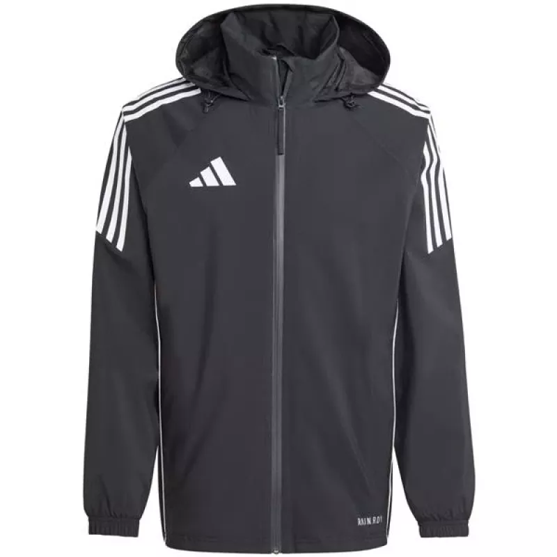 adidas Tiro 24 Regenjacke Herren Schwarz/Weiß IJ7390 Größe S