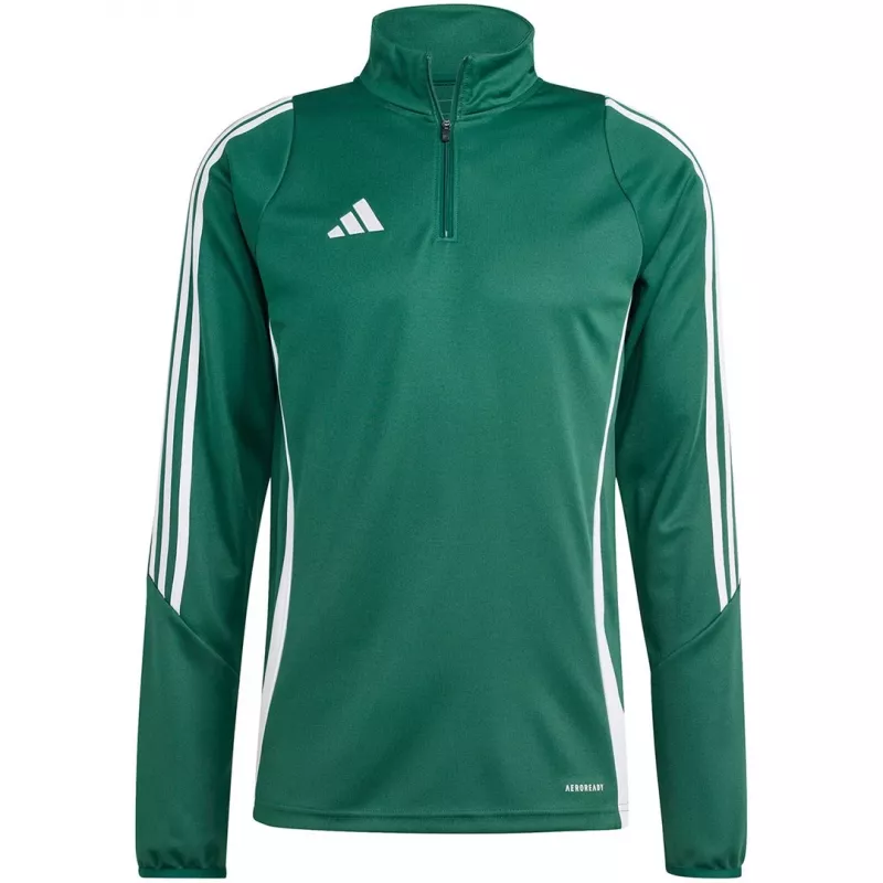 adidas Tiro 24 Trainings-Top Herren Sweatshirt Grün-Weiß IS1040 2XL