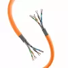 EFB Elektronik INFRALAN Bulk-Installationskabel 1m SFTP Cat.7 LSZH Orange