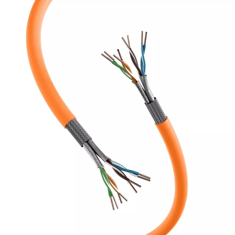 EFB Elektronik INFRALAN Bulk-Installationskabel 1m SFTP Cat.7 LSZH Orange