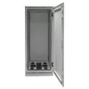 EFB ELEKTRONIK 19 inch Netzwerkschrank 42U 800x800, IP55, mit vormontiertem Sockel, RAL7035