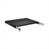 EFB Elektronik 691651FTS.6 19 inch 1HE Fachboden fest für Schränke mit 600 mm Tiefe, ET 350-450 mm, Traglast 120 kg, RAL 9005 schwarz