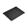 EFB Elektronik 691651FTS.6 19 inch 1HE Fachboden fest für Schränke mit 600 mm Tiefe, ET 350-450 mm, Traglast 120 kg, RAL 9005 schwarz