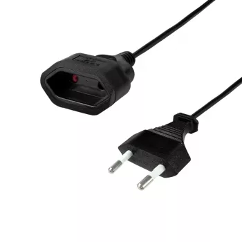 LogiLink Verlängerungskabel CEE 7/16 Eurostecker auf Kupplung 0,2 m Schwarz