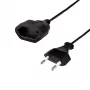LogiLink Verlängerungskabel CEE 7/16 Eurostecker auf Kupplung 0,2 m Schwarz