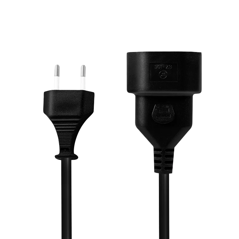 LogiLink Verlängerungskabel CEE 7/16 Eurostecker auf Kupplung 0,2 m Schwarz