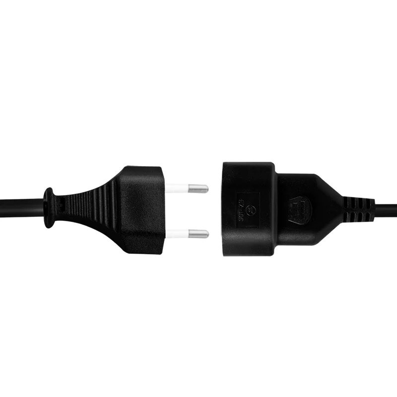 LogiLink Verlängerungskabel CEE 7/16 Eurostecker auf Kupplung 0,2 m Schwarz