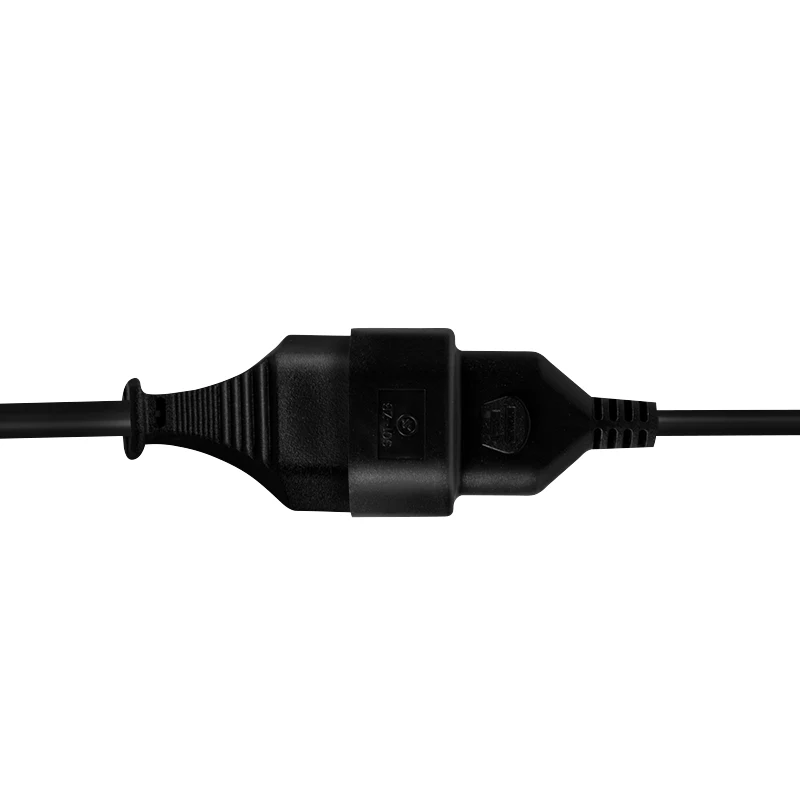 LogiLink Verlängerungskabel CEE 7/16 Eurostecker auf Kupplung 0,2 m Schwarz