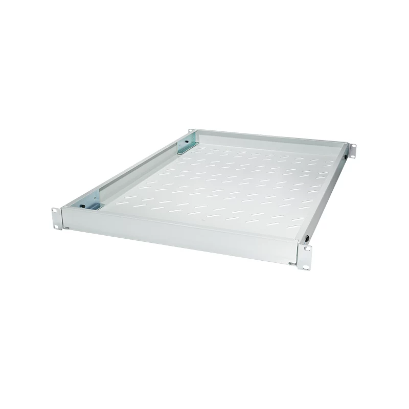 LogiLink 19 inch verstellbares Rack-Regal für 800 mm tiefe Racks, hellgrau