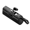 LogiLink Mobile Power Bank, LiPo, 4500 mAh, integrierter USB-C-Stecker, schwarz