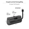 LogiLink Mobile Power Bank, LiPo, 4500 mAh, integrierter USB-C-Stecker, schwarz