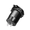 LogiLink PA0330 Einbau-KFZ-USB-Ladegerät, USB-A + USB-C, 60 W, Power Delivery, Schwarz