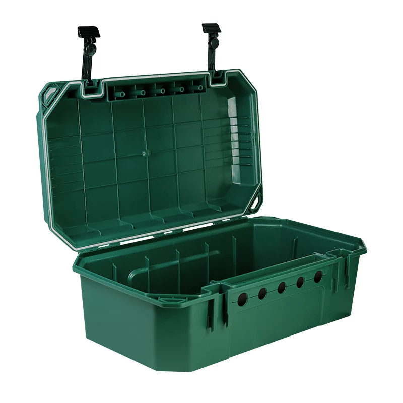 LogiLink Outdoor-Stromverteilerkasten mit 4-fach Steckdosenleiste, IP54, Grün, 2m Kabel