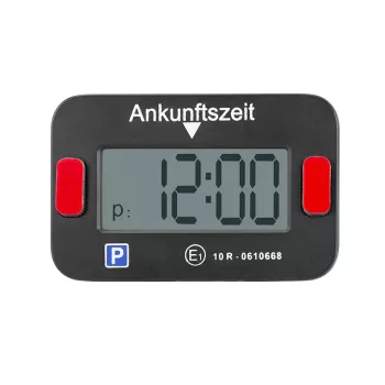 LogiLink Elektronische Parkscheibe, KBA-zertifiziert, Schwarz
