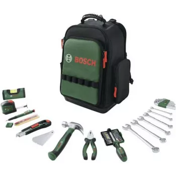 Bosch Power Tools 60-teiliges Werkzeug-Rucksack-Set (Schwarz/Grün)