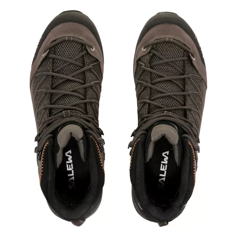 Salewa Trainer Lite Mid GTX Herren wasserdichte Trekking-Schuhe Cordovan/Schwarz