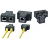 LogiLink RJ45 Port Doubler, T-Adapter, 1x RJ45 Buchse auf 2x RJ45 Buchse, 10/100 BaseT, Schwarz (MP0137)
