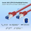 LogiLink Cat.6A CCA S/FTP LSZH Patchkabel, Rot, 10 m, EconLine