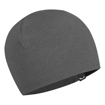 Salewa Pure Reversible Merinowolle Mütze - Black Out - Unisex One Size