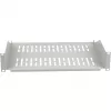 EFB ELEKTRONIK 19 inch 2U Festes Regal, 400 mm Tiefe, 22 kg Belastung, Lichtgrau RAL 7035