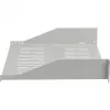 EFB ELEKTRONIK 19 inch 2U Festes Regal, 400 mm Tiefe, 22 kg Belastung, Lichtgrau RAL 7035