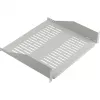 EFB ELEKTRONIK 19 inch 2U Festes Regal, 400 mm Tiefe, 22 kg Belastung, Lichtgrau RAL 7035