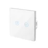 LogiLink WiFi Smart EU Lichtschalter, 2-fach, Tuya-kompatibel, Weiß
