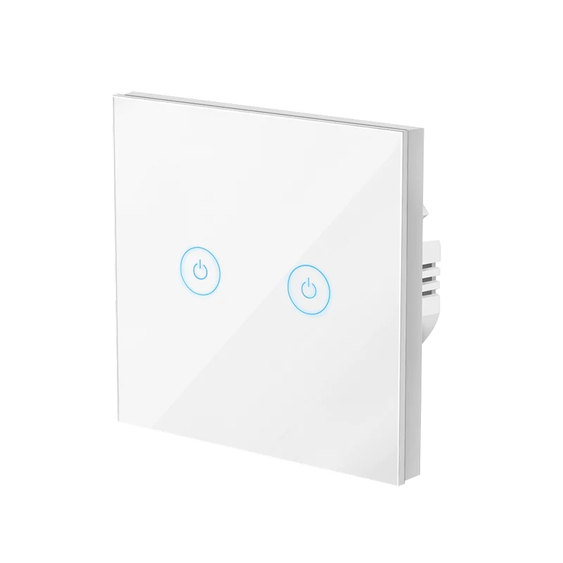 LogiLink WiFi Smart EU Lichtschalter, 2-fach, Tuya-kompatibel, Weiß