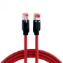 EFB Elektronik K8048PUI30 RJ45 Industrie-Patchkabel Cat.6A S/FTP PUR, Draka UC900 TM21, öl- und UV-beständiger Mantel, 4x2 x AWG26/7, 30 m, rot