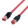 EFB Elektronik K8048PUI30 RJ45 Industrie-Patchkabel Cat.6A S/FTP PUR, Draka UC900 TM21, öl- und UV-beständiger Mantel, 4x2 x AWG26/7, 30 m, rot
