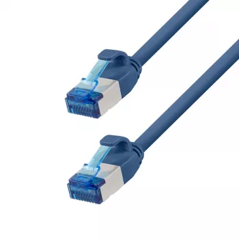 LogiLink SlimLine Cat.6A S/FTP LSZH Patchkabel, Blau, 3 m
