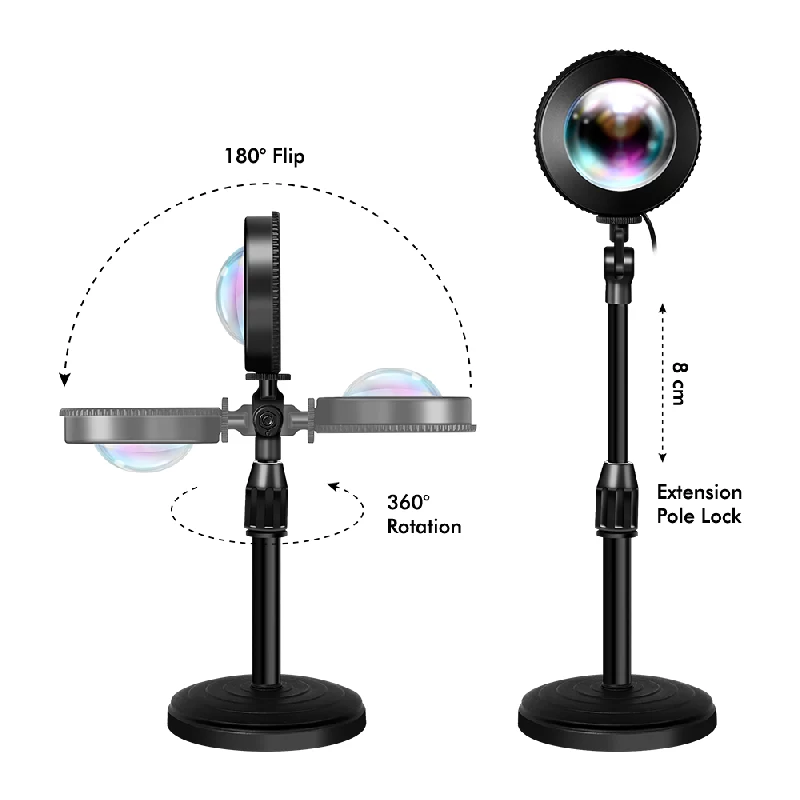 LOGILINK LED Sunset Lampe, 5W, mit Fernbedienung