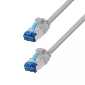 LogiLink Cat.6A S/FTP LSZH Slim Ethernet-Patchkabel, Grau, 20 m