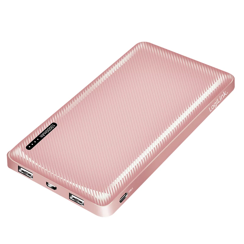 LogiLink Mobile Powerbank 10000 mAh LiPo USB-C PD Rose