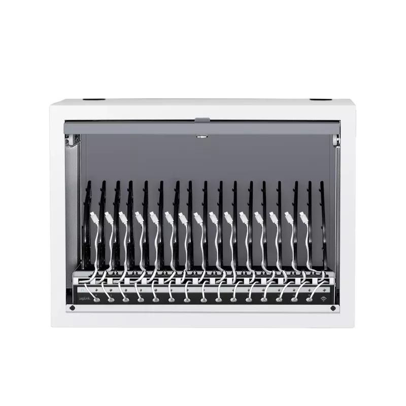 LogiLink USB-C Multi-Ladestation, 15 Ports, PD, Smart, Grau