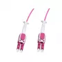 LogiLink Uniboot Push-Pull Glasfaser-Patchkabel LC-LC OM4, 5,0 m
