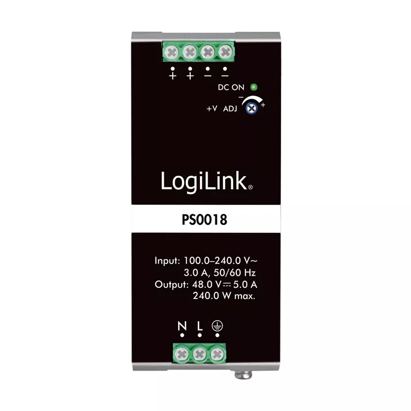 LogiLink Professional Hutschienen-Netzteil 240 W 48 V