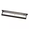 LogiLink Modular 24-Port Cat.6A Keystone Patch Panel, 19 Zoll/1U, Schwarz, EconLine