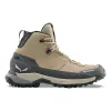 Salewa Puez Leather Mid PTX Damen Trekking Schuhe Quicksand/Onyx Größe 36.5