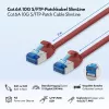 LogiLink SlimLine Cat.6A S/FTP LSZH Patchkabel, Rot, 3m, 10Gbps