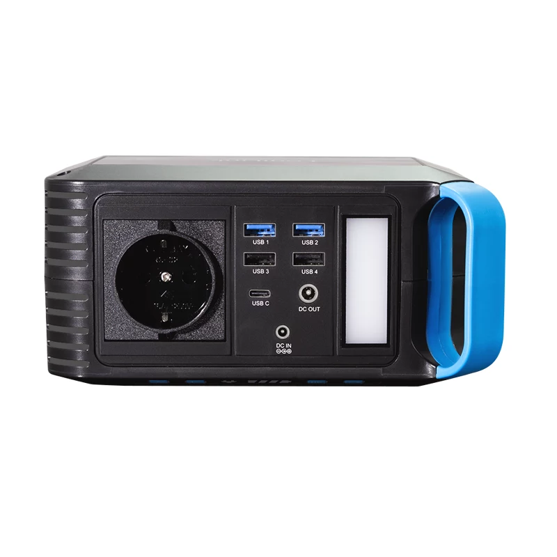 LogiLink Powerstation 200W, 148Wh Li-ion, reine Sinuswelle, USB-C PD 45W, LED-Licht